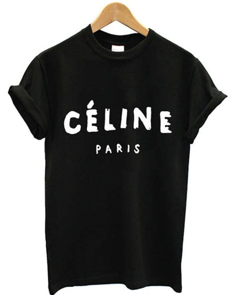 celine graphic tee|celine paris T.